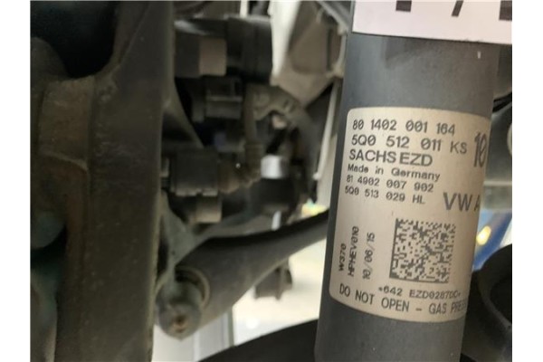 Recambio de amortiguador trasero izquierdo para volkswagen golf vii (5g1/be1) híbrido gte referencia OEM IAM 5Q0513029JR  