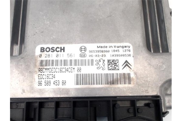 Recambio de centralita para citroen c5 berlina 1.6 hdi (rc8hzb) referencia OEM IAM 281011561 9658945380 