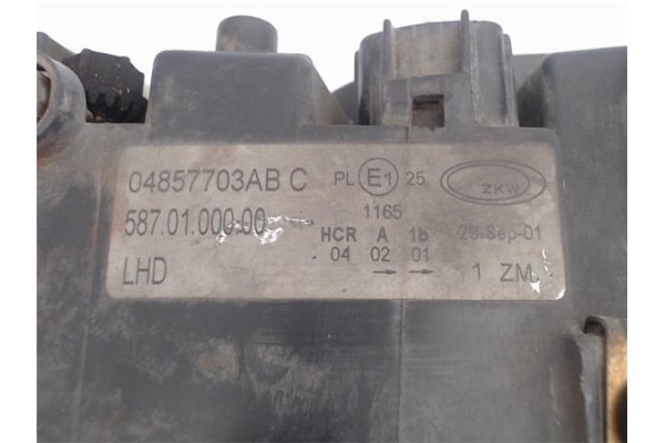Recambio de faro delantero izquierdo para chrysler voyager (rg) referencia OEM IAM 04857703AB  