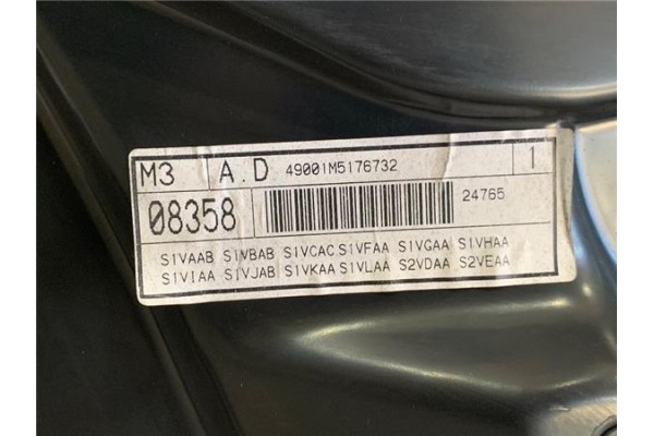 Recambio de mecanismo elevalunas delantero derecho para seat leon (1m1) 1.9 tdi referencia OEM IAM 1M0837461A  