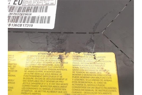 Recambio de airbag lateral delantero izquierdo para bmw serie 3 berlina (e46) referencia OEM IAM 30703722903I 01B136CB17319 
