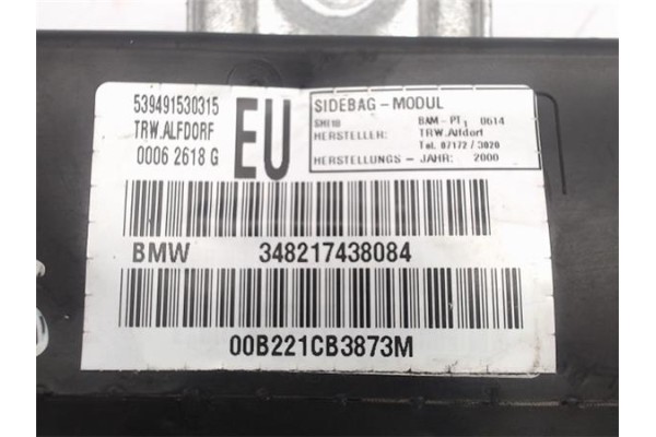 Recambio de airbag lateral delantero derecho para bmw serie 3 berlina (e46) referencia OEM IAM 348217438084 00B221CB3873M 