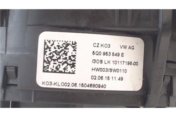 Recambio de mando intermitencia para volkswagen golf vii (5g1/be1) híbrido gte referencia OEM IAM 5Q0953507HN 1012605700 