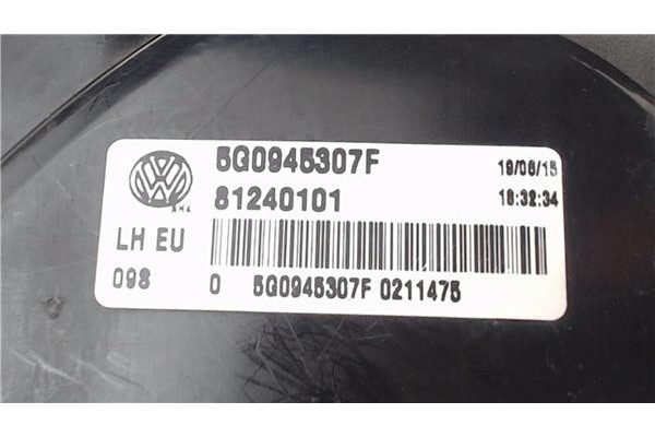 Recambio de piloto porton trasero izquierdo para volkswagen golf vii (5g1/be1) híbrido gte referencia OEM IAM 5G0945307F 8124010