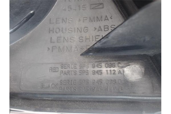 Recambio de piloto trasero derecho para seat toledo (5p2) referencia OEM IAM 5P5978096C 45415 