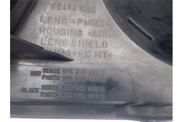 Recambio de piloto trasero izquierdo para seat toledo (5p2) referencia OEM IAM 5P5945095C 45414 