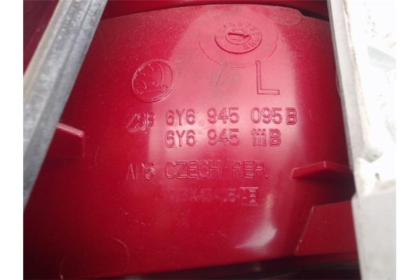 Recambio de piloto trasero izquierdo para skoda fabia (6y2/6y3) referencia OEM IAM 6Y6945095B XUX13405AB 6Y6945095 , SKODA | 6Y6