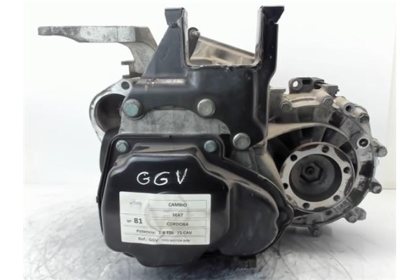 Recambio de caja cambios manual para seat cordoba berlina (6l2) 1.4 fresh referencia OEM IAM GGV  
