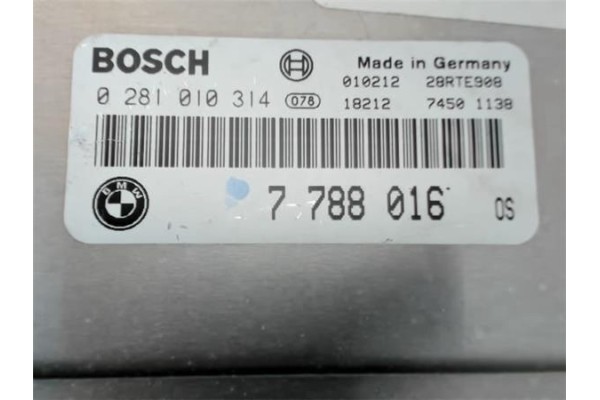Recambio de centralita para bmw serie 5 berlina (e39) 3.0 530d referencia OEM IAM 7788016 0281010314 
