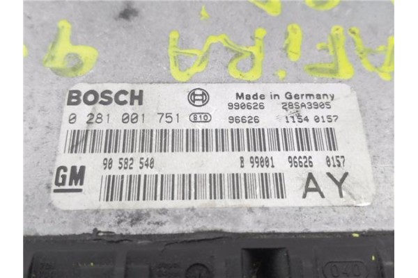 Recambio de centralita para opel zafira a 2.0 di 16v referencia OEM IAM 90582540 0281001751 