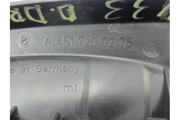 Recambio de maneta exterior delantero derecha para smart fortwo coupe 0.8 fortwo coupe cdi (33kw) (451.300) referencia OEM IAM A