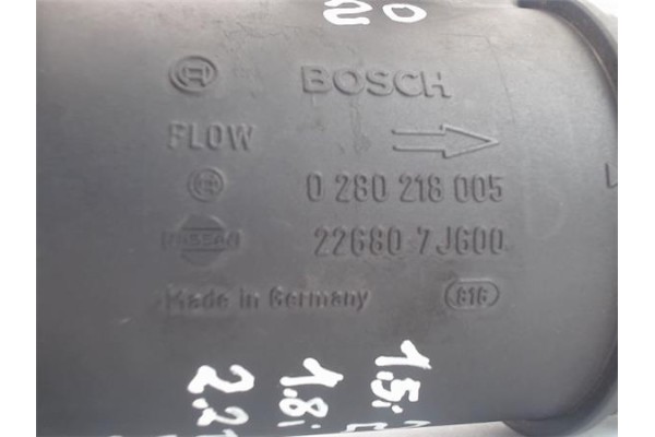 Recambio de caudalimetro para nissan almera tino (v10m) 2.2 tekna referencia OEM IAM 0280218005 226807J600 