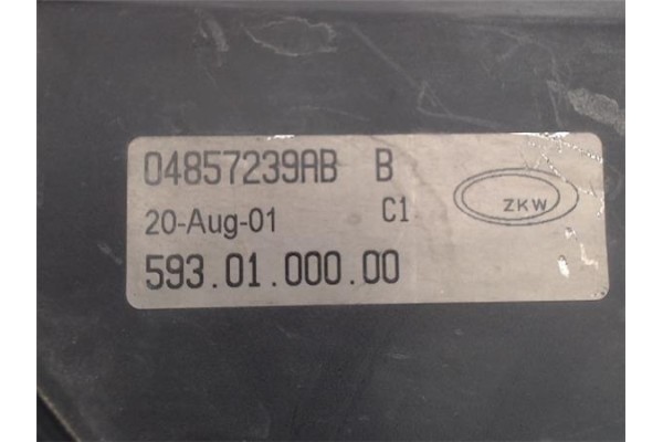 Recambio de faro antiniebla derecho para chrysler voyager (rg) referencia OEM IAM 04857239AB 59301 