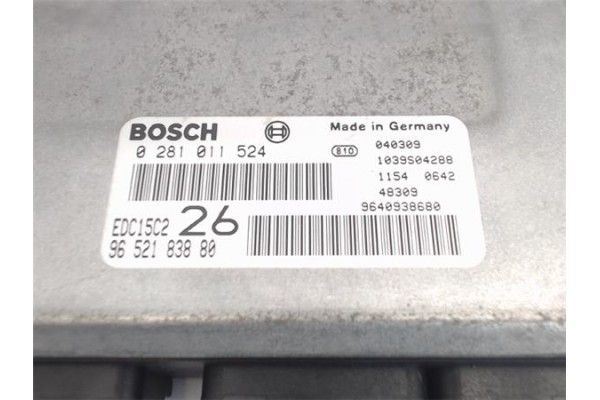 Recambio de centralita para citroen c5 berlina 2.0 hdi exclusive referencia OEM IAM 9652183880 (0281011524) 