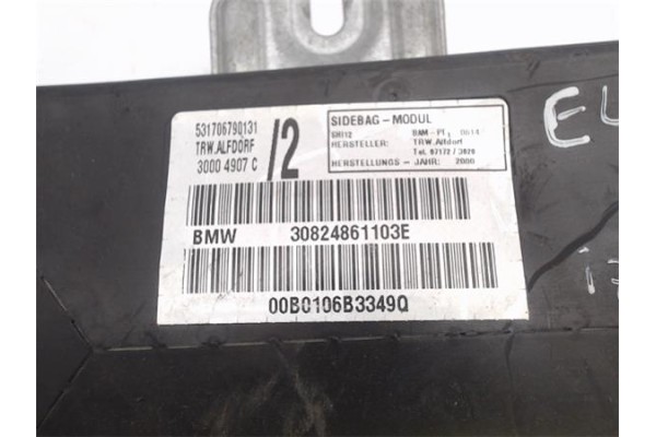 Recambio de airbag lateral delantero izquierdo para bmw serie 3 coupe (e46) referencia OEM IAM 30824861103E 30004907C 