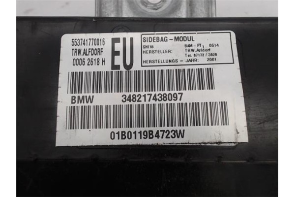 Recambio de airbag lateral delantero derecho para bmw serie 3 berlina (e46) referencia OEM IAM 348217438097 0006218H 