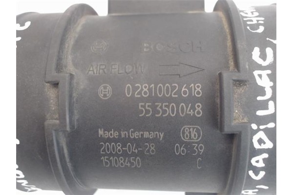 Recambio de caudalimetro para opel corsa d 1.7 sport referencia OEM IAM 0281002618 (55350048) (V.2628) 