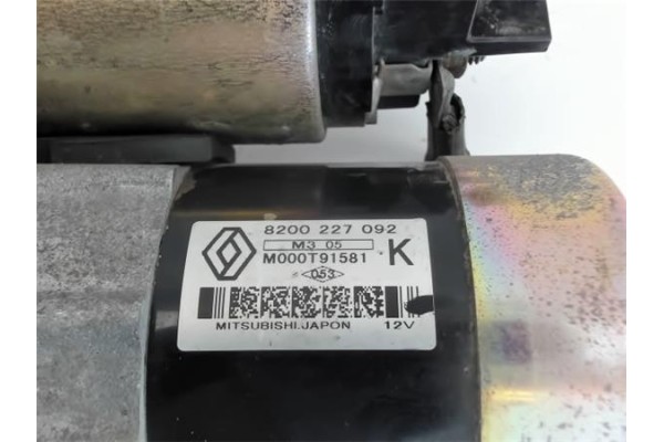 Recambio de motor arranque para renault clio ii fase ii (b/cb0) 1.5 pack dynamique referencia OEM IAM 8200227092 M000T91581 7711 Recambio de motor arranque para renault clio ii fase ii (b/cb0) 1.5 pack dynamique referencia OEM IAM 8200227092 M000T91581 7711