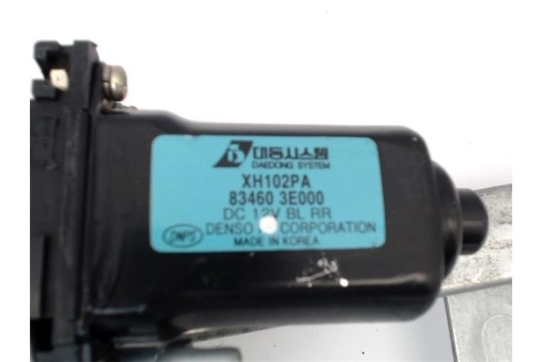 Recambio de mecanismo elevalunas trasero derecho para kia sorento (bl) 2.5 crdi referencia OEM IAM XH102PA 834603E000 