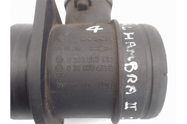Recambio de caudalimetro para seat ibiza (6l1) 1.9 signo referencia OEM IAM (0281002531) (038906461B)  