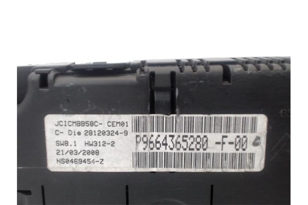 Recambio de cuadro completo para citroen c4 picasso 2.0 hdi referencia OEM IAM 9664365280  