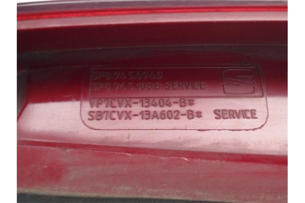 Recambio de piloto porton trasero derecho para seat altea xl (5p5) referencia OEM IAM 5P8945094D 13404B 