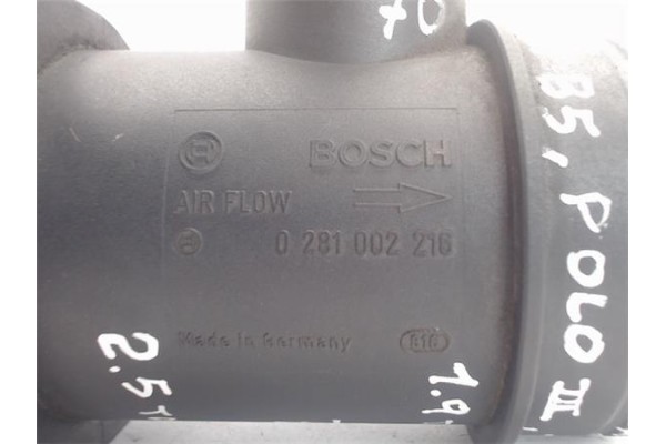 Recambio de caudalimetro para volkswagen polo iv (9n1) 1.9 soho referencia OEM IAM 281002216  