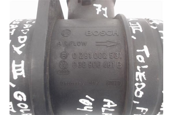 Recambio de caudalimetro para skoda fabia (6y2/6y3) 1.9 sport line referencia OEM IAM (038906461B) (0281002531) 38906461B , AUDI