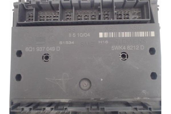 Recambio de centralita para seat ibiza (6l1) referencia OEM IAM 6Q1937049D 5WK48212D 