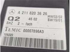 Recambio de centralita asientos para mercedes-benz clase e (bm 211) berlina 3.2 e 320 (211.065) referencia OEM IAM A2118203626 0