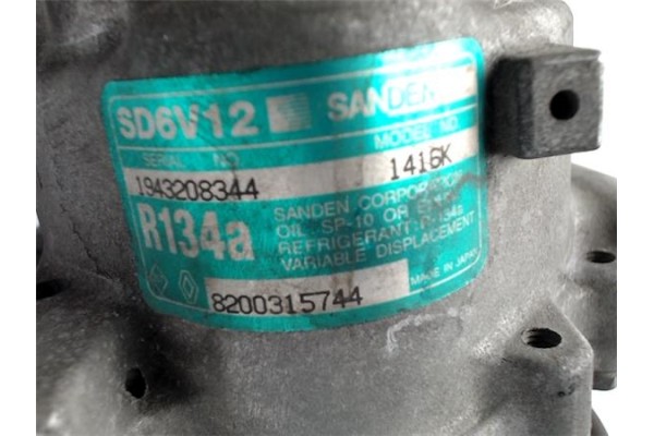 Recambio de compresor aire acond. para renault clio ii fase i (b/cbo) 1.5 dci (b/cb07) referencia OEM IAM 7700273801 SD6V12 1416