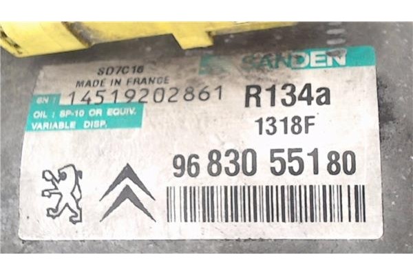 Recambio de compresor aire acond. para peugeot 407 coupé 2.0 hdi referencia OEM IAM 6453RF 9683055180 