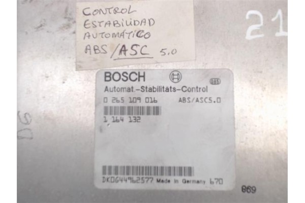 Recambio de centralita para bmw serie 5 berlina (e34) 2.5 525tds referencia OEM IAM 0265109016  