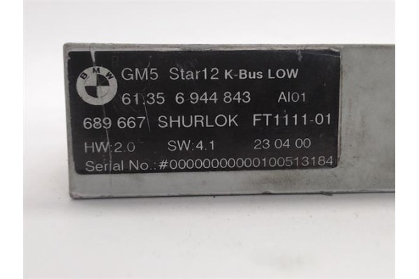 Recambio de centralita para bmw serie 3 compacto (e46) 1.8 316ti m sport referencia OEM IAM (61356944843) (689667) 