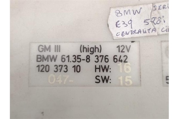 Recambio de centralita para bmw serie 5 berlina (e39) 2.8 528i referencia OEM IAM (61358376642) (5DK007047-13) 