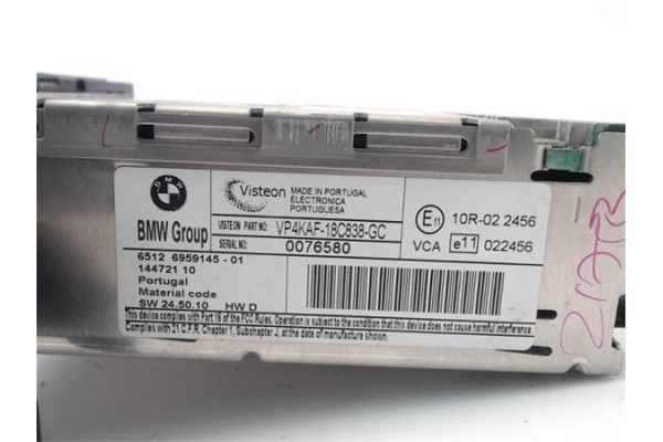 Recambio de radio / cd para bmw serie 1 berlina (e81/e87) 2.0 120d referencia OEM IAM 6959145  