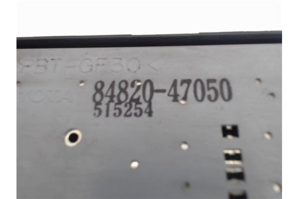 Recambio de mando elevalunas delantero izquierdo para toyota prius (nhw20) híbrido basis referencia OEM IAM (84820-47050)  