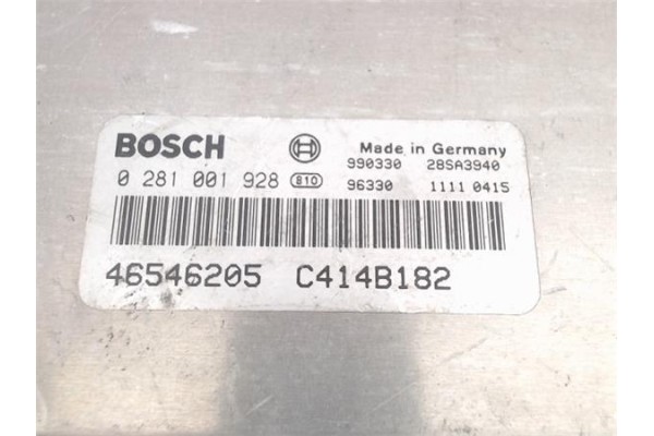 Recambio de centralita para fiat bravo (182) 1.9 jtd 105 / 100 trofeo referencia OEM IAM (46546205) (0281001928) 