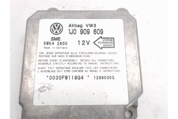 Recambio de centralita airbag para seat cordoba berlina (6k2) 1.9 dream (1997) referencia OEM IAM 1J0909609 5WK42800 