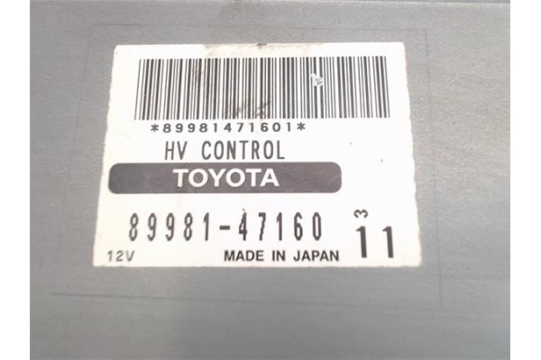 Recambio de centralita para toyota prius (nhw20) híbrido basis referencia OEM IAM (89981-47160)  