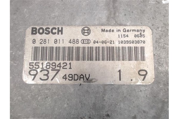 Recambio de centralita para alfa romeo 147 (190) 1.9 jtd distinctive referencia OEM IAM (55189421) (0281011488) 