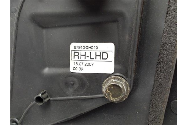 Recambio de retrovisor derecho para citroen c1 referencia OEM IAM 87910-0H010 RH-LHD 8149XW , CITROËN