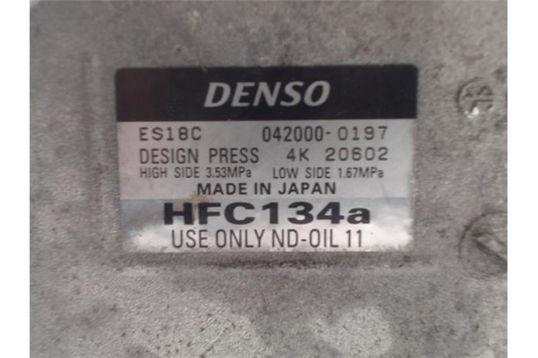 Recambio de compresor aire acond. para toyota prius (nhw20) híbrido basis referencia OEM IAM 0420000197  