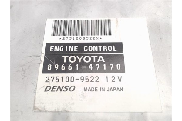 Recambio de centralita para toyota prius (nhw20) híbrido basis referencia OEM IAM (89661-47170) (275100-9522) 