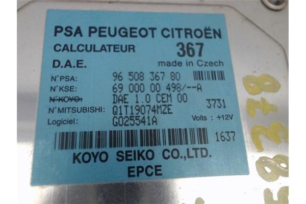 Recambio de centralita direccion asistida para citroen c2 1.4 hdi referencia OEM IAM 400688 9650836780 