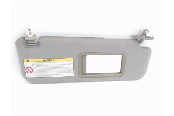 Recambio de parasol derecho para toyota prius (nhw20) híbrido basis referencia OEM IAM 7431047133B4  