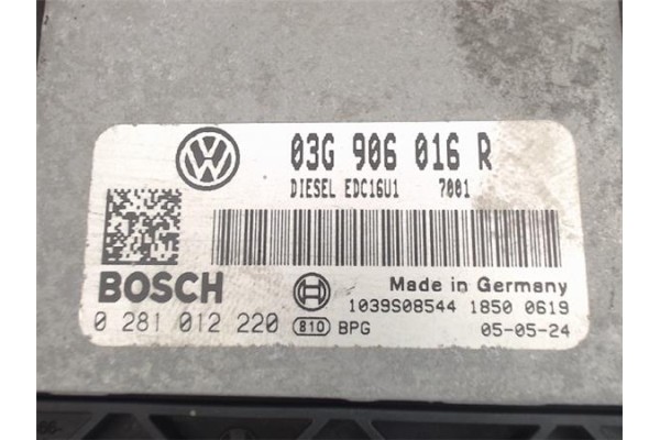 Recambio de centralita para volkswagen golf v plus (5m1) 1.9 tdi referencia OEM IAM (03G906016R) (0281012220) 