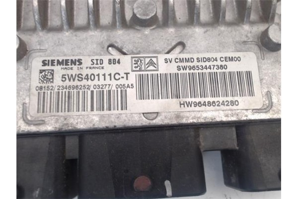Recambio de centralita para citroen c2 1.4 hdi referencia OEM IAM 5WS40111CT SW9653447380 