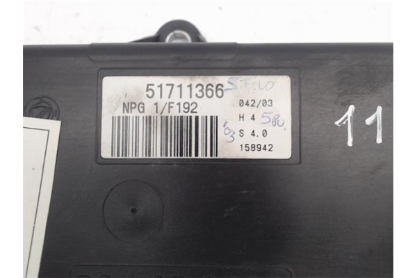 Recambio de centralita cierre para fiat stilo (192) 1.9 jtd / 1.9 jtd 115 active referencia OEM IAM 51711366 NPG1/F192 