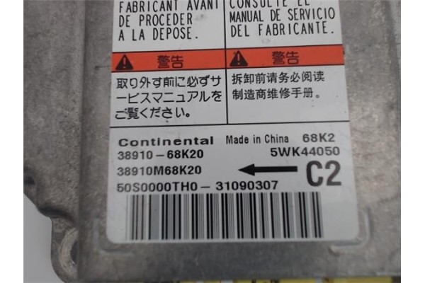 Recambio de centralita airbag para nissan pixo (uao) 1.0 visia referencia OEM IAM 3891068K10 5WK44050 